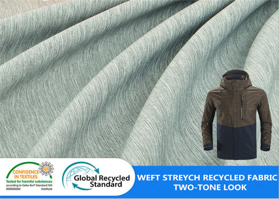 Dos Tone Weft Stretch Polyester 200D 112GSM reciclaron la tela del ANIMAL DOMÉSTICO