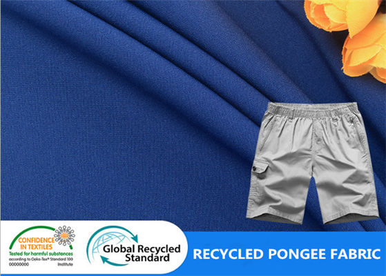 80GSM teñido estiramiento mecánico recicló la tela del ANIMAL DOMÉSTICO para los pantalones de los deportes