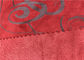 Absorción roja de la humedad de la tela de la imitación de cuero de la resistencia de desgaste con buen calor