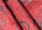 Absorción roja de la humedad de la tela de la imitación de cuero de la resistencia de desgaste con buen calor