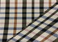Hilado - cuadrados grandes teñidos 100% de la tela de la guarnición del poliéster para los trajes/viento - capa