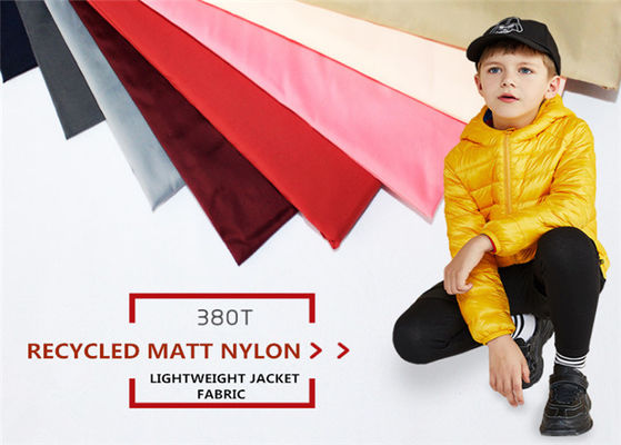 El SGS 380T el 100% de la chaqueta del invierno recicló la tela de nylon de Downproof